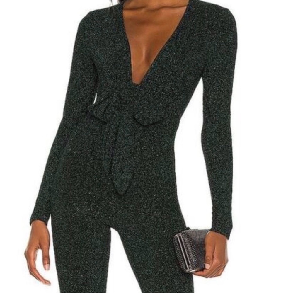 Show Me Your MuMu Sparkling Black Jumpsuit